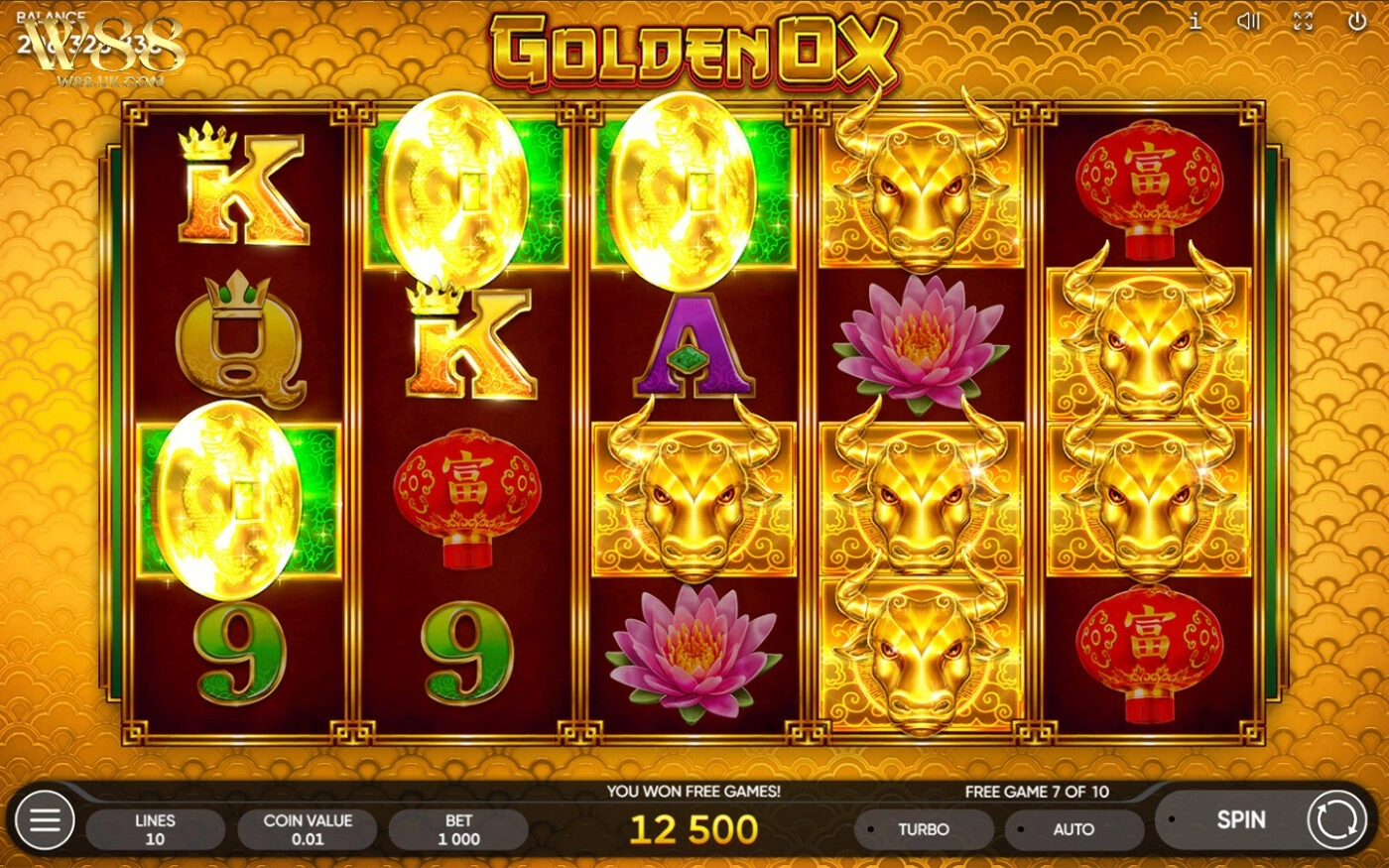 Biểu tượng chính trong game Golden OX